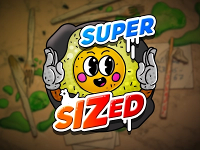 Supersized Slot Logo