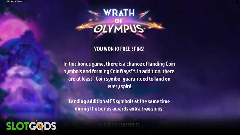slot feature screenshot