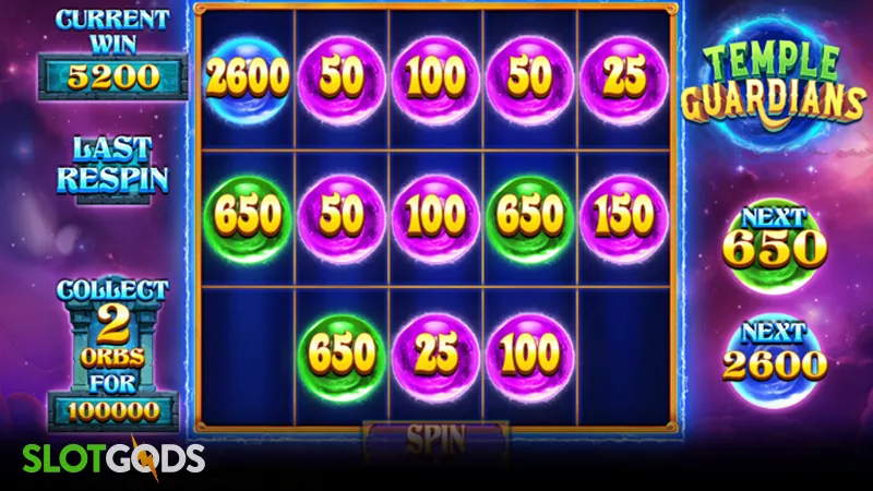 slot feature screenshot