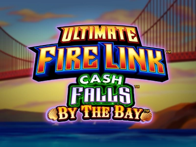 Ultimate Fire Link Cash Falls By The Bay Slot Logo