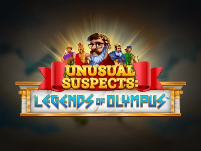 Unusual Suspects Legends of Olympus Slot Logo