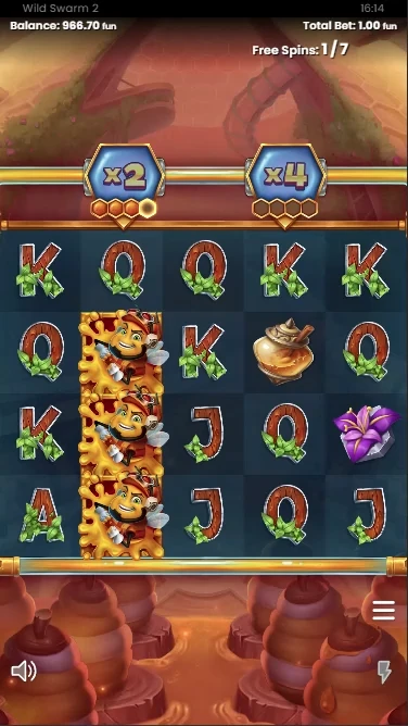 A screenshot of Wild Swarm 2 bonus feature