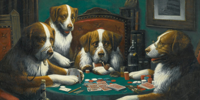How Gambling Inspired The Art World Dogs Playing Poker