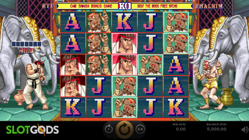 Street Fighter 2 The World Warrior Slot Online Slot By NetEnt Screenshot 1