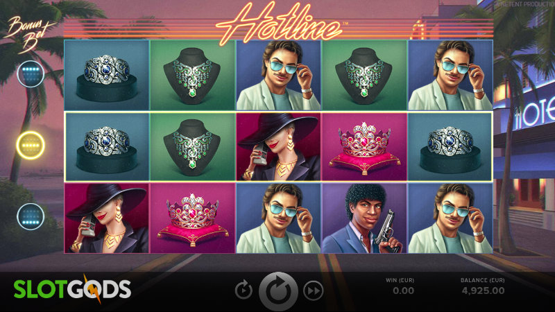 Hotline Online Slot By NetEnt Screenshot 1