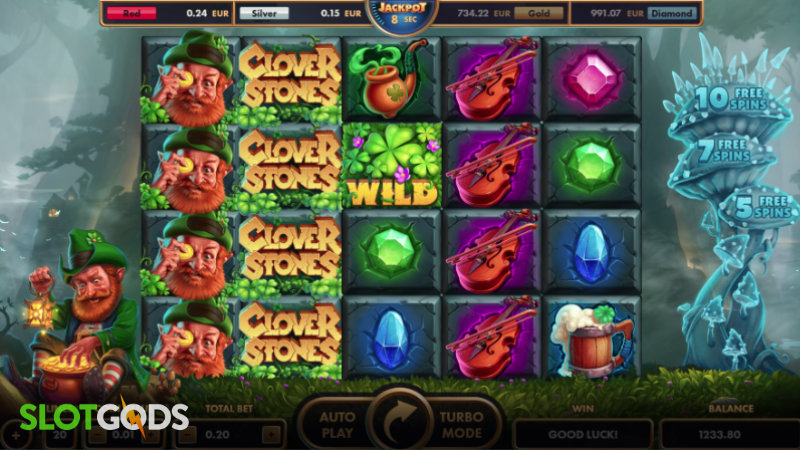 Clover Stones Online Slot By Netgame Screenshot 1