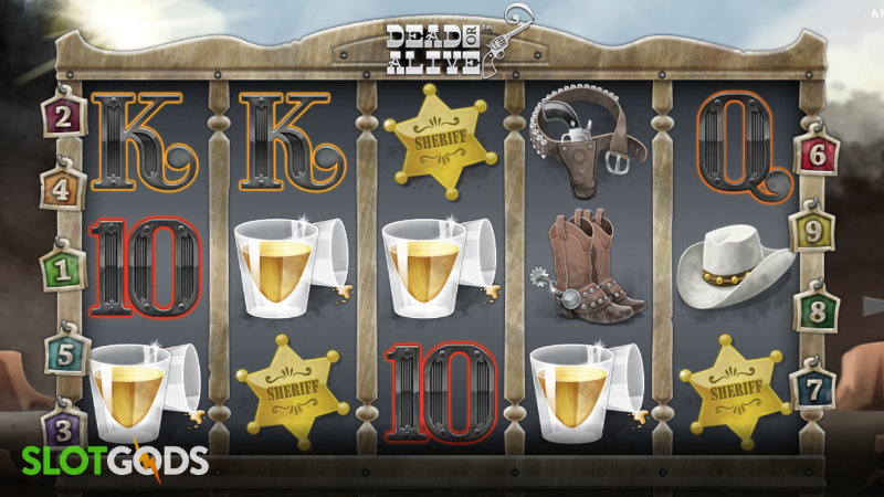Dead Or Alive Online Slot Game By NetEnt Screenshot 1