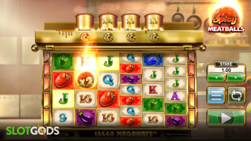 Spicy Meatballs Megaways Online Slot by Big Time Gaming Screenshot 1