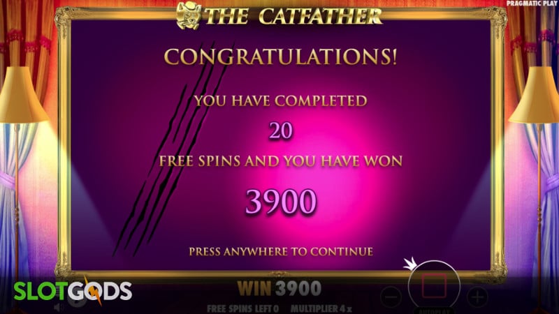 The Catfather Online Slot by Pragmatic Play Screenshot 3