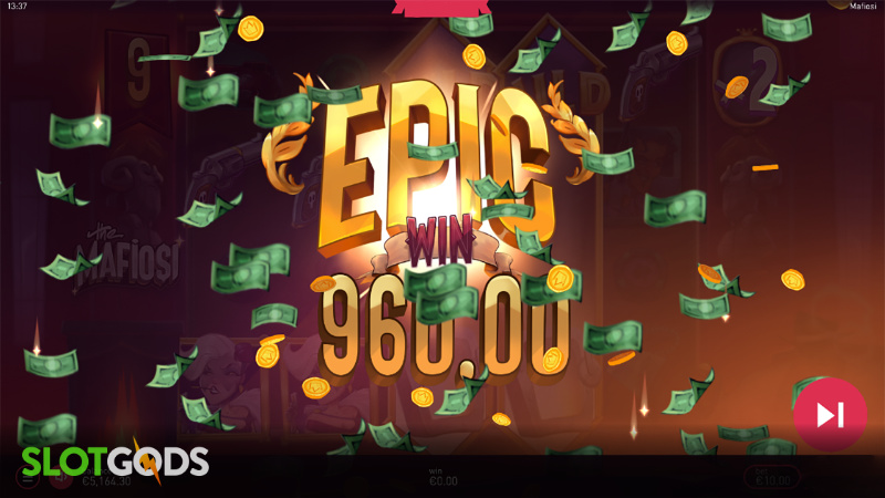 The Mafiosi Online Slot by Pete & Sons Screenshot 3