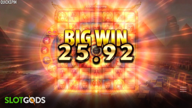 Golden Glyph Online Slot by Quickspin Screenshot 3
