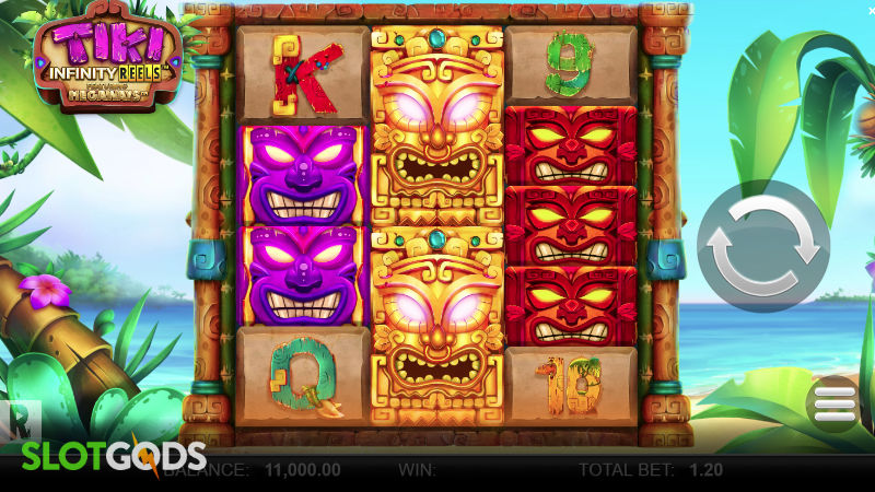 Tiki Infinity Reels Megaways Online Slot by Yggdrasil Screenshot 1