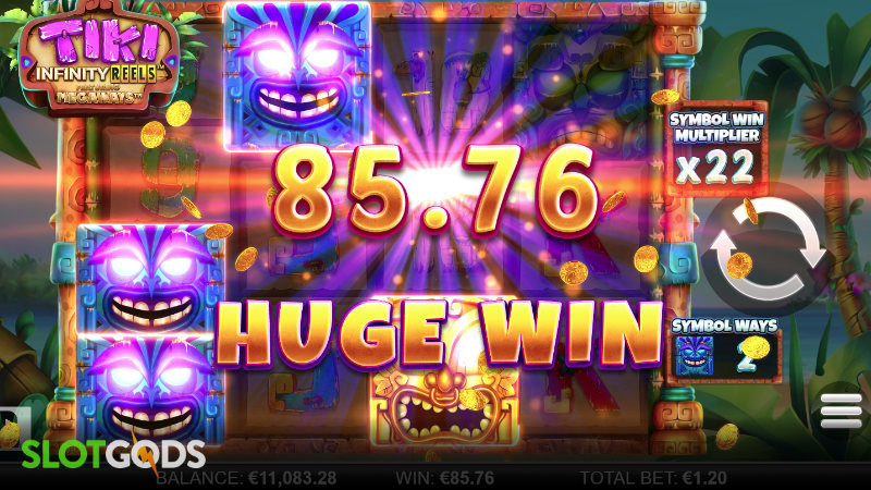Tiki Infinity Reels Megaways Online Slot by Yggdrasil Screenshot 4