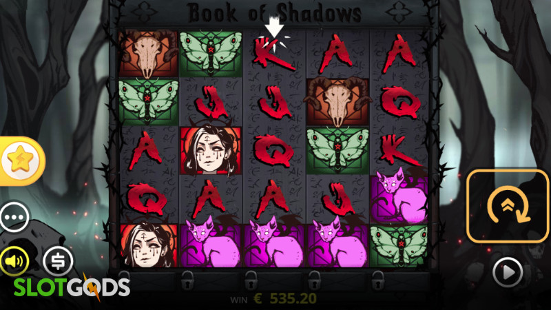 Book of Shadows Online Slot by Nolimit City Screenshot 1