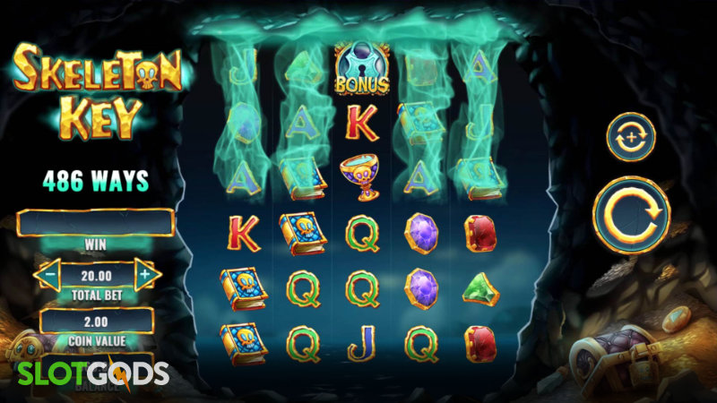 Skeleton Key Online Slot by IGT Screenshot 1