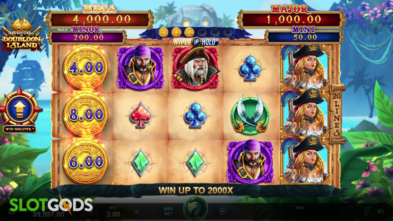 Adventures of Doubloon Island Online Slot by Triple Edge Studios Screenshot 1