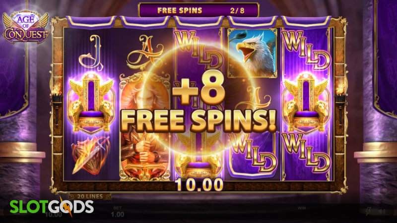 Age of Conquest Online Slot by Neon Valley Studios Screenshot 2