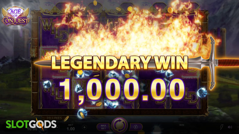 Age of Conquest Online Slot by Neon Valley Studios Screenshot 3