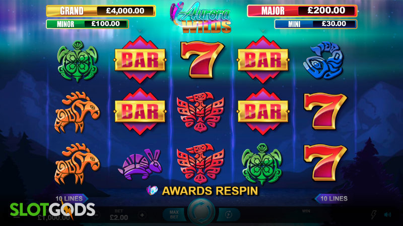Aurora Wilds Online Slot by Neon Valley Studios Screenshot 1