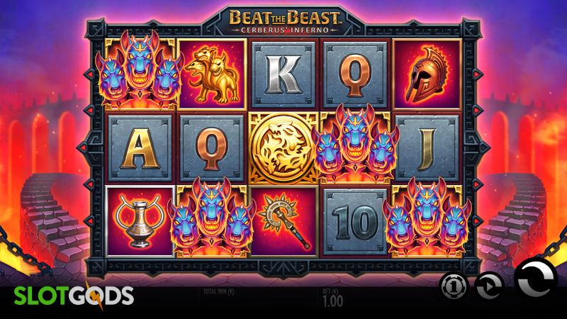 Beat the Beast Cerberus Inferno Online Slot by Thunderkick Screenshot 1