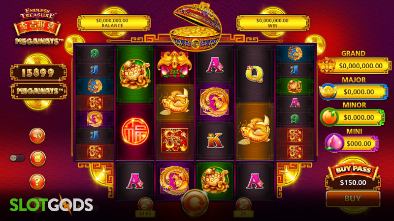Jin Ji Bao Xi Endless Treasure Megaways Online Slot by SG Digital Screenshot 1