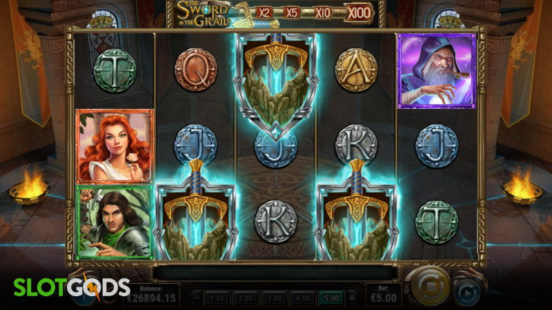 The Sword and the Grail Online Slot by Playn GO Screenshot 1