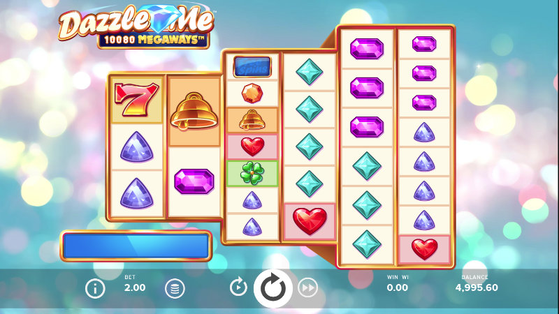 Dazzle Me Megaways Online Slot by NetEnt Screenshot 1