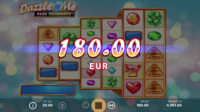 Dazzle Me Megaways Online Slot by NetEnt Screenshot 3
