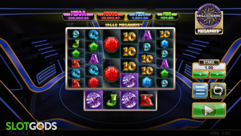 Who Wants to be a Millionaire Megapays Online Slot by Big Time Gaming Screenshot 1