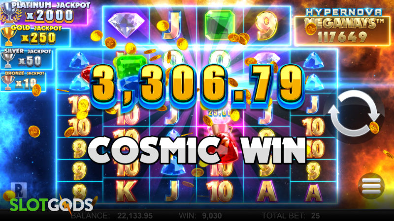 Hypernova Megaways Online Slot by Reel Play Screenshot 2