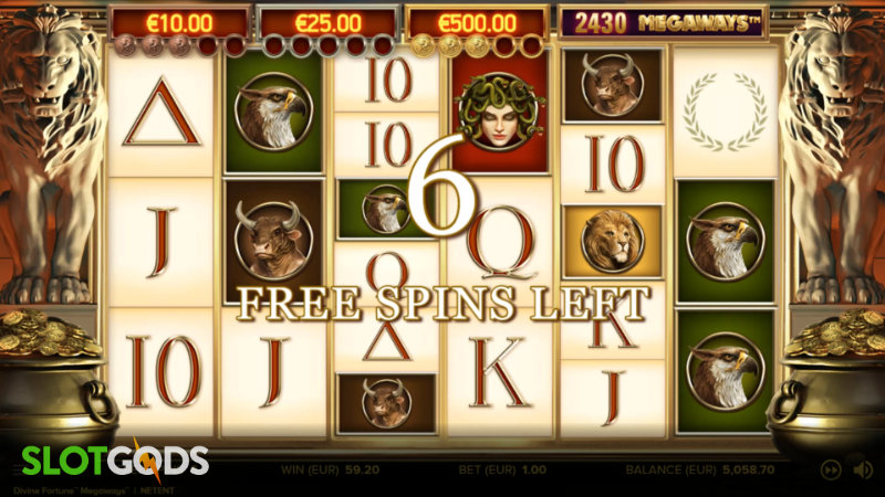 Divine Fortunes Megaways Online Slot by NetEnt Screenshot 2