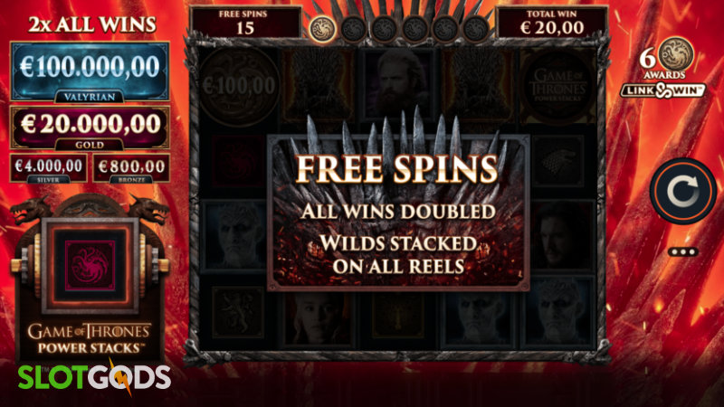 Game of Thrones Power Stacks Online Slot by Microgaming Screenshot 2