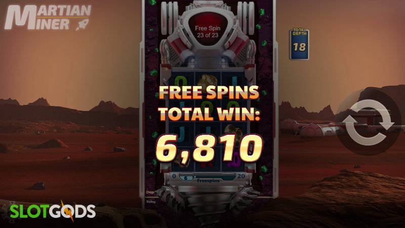 Martian Miner Infinity Reels Online Slot by Reel Play Screenshot 3