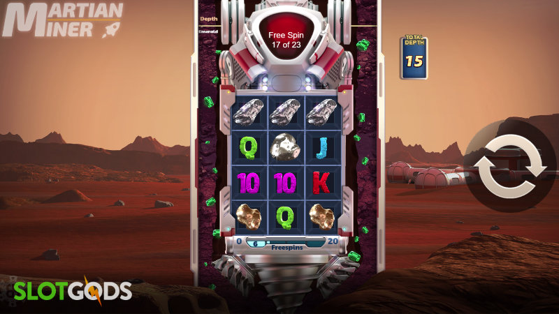 Martian Miner Infinity Reels Online Slot by Reel Play Screenshot 1