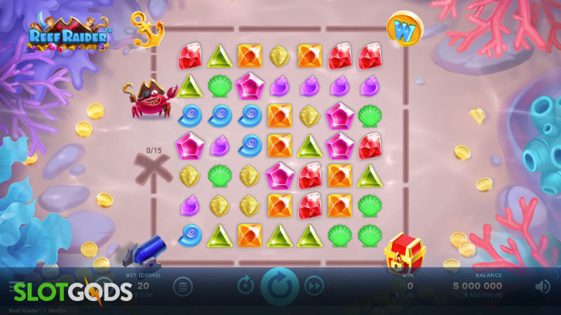 Reef Raider Online Slot by NetEnt Screenshot 1