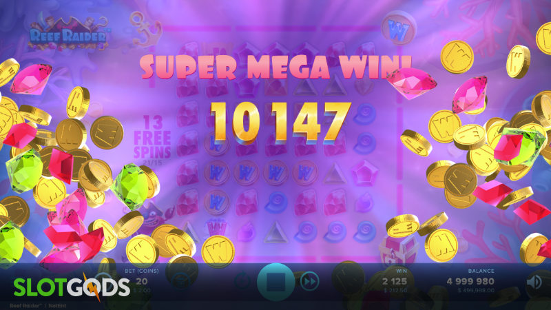 Reef Raider Online Slot by NetEnt Screenshot 3