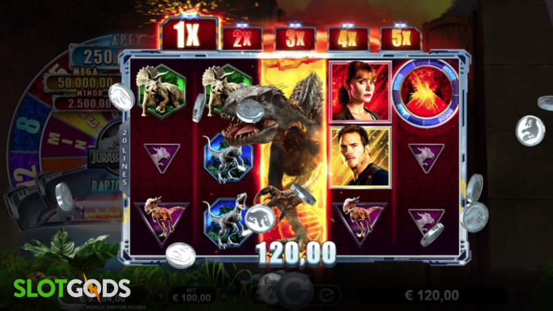 Jurassic World Raptor Riches Online Slot by Microgaming Screenshot 2
