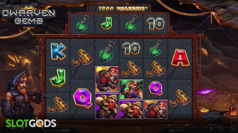 Dwarven Gems Megaways Online Slot by Iron Dog Screenshot 1