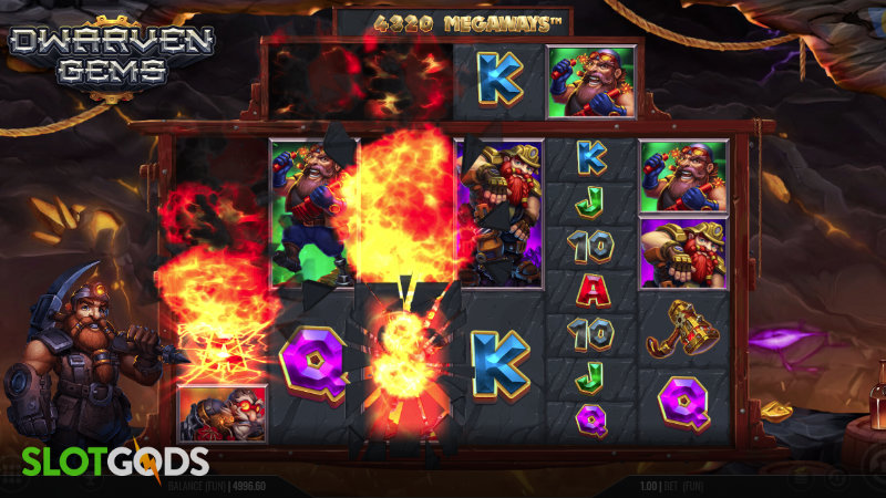 Dwarven Gems Megaways Online Slot by Iron Dog Screenshot 2