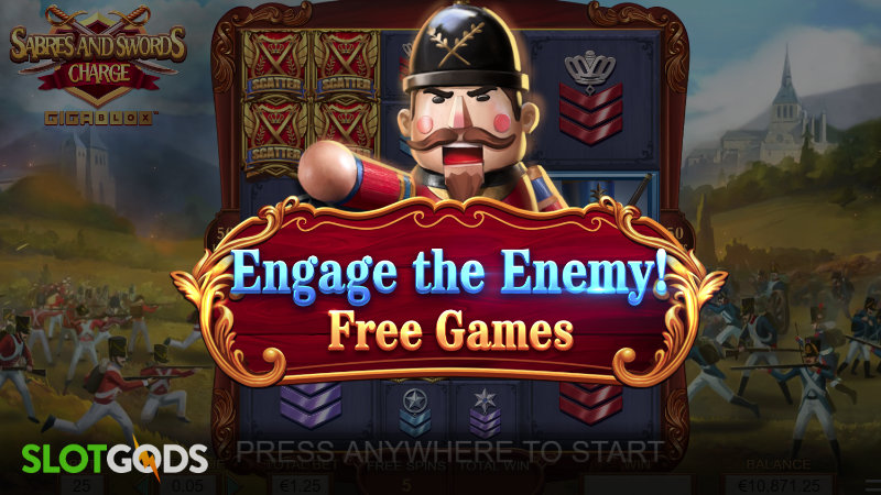Swords and Sabres Charge Gigablox Online Slot by Yggdrasil Screenshot 2