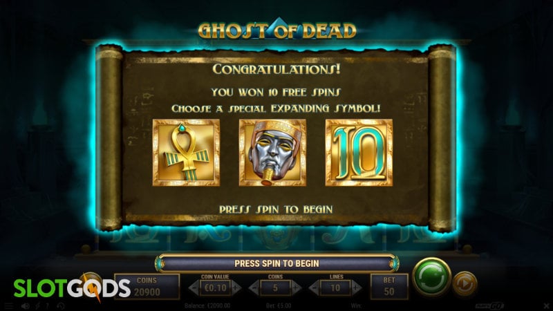 Ghost of Dead Online Slot by Playn GO Screenshot 2