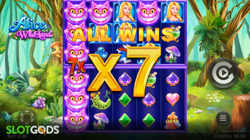 Alice in WildLand Online Slot by Microgaming Screenshot 1