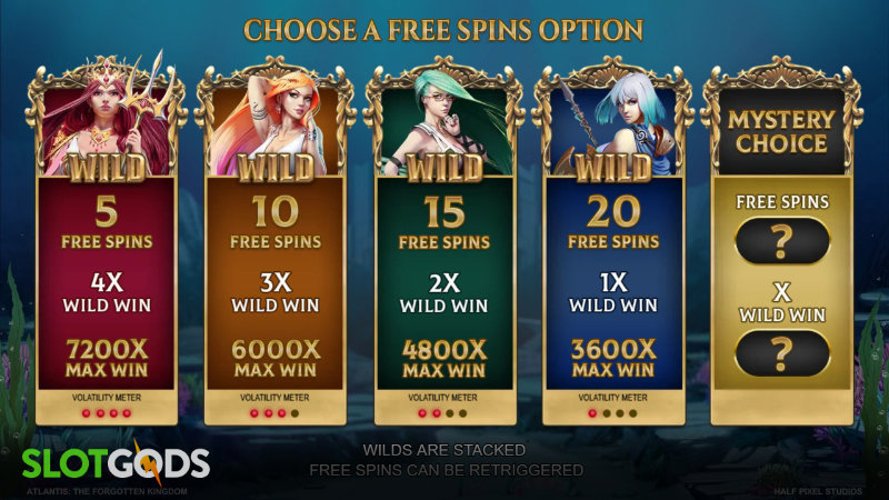 Atlantis The Forgotten Kingdom Online Slot by Microgaming Screenshot 2