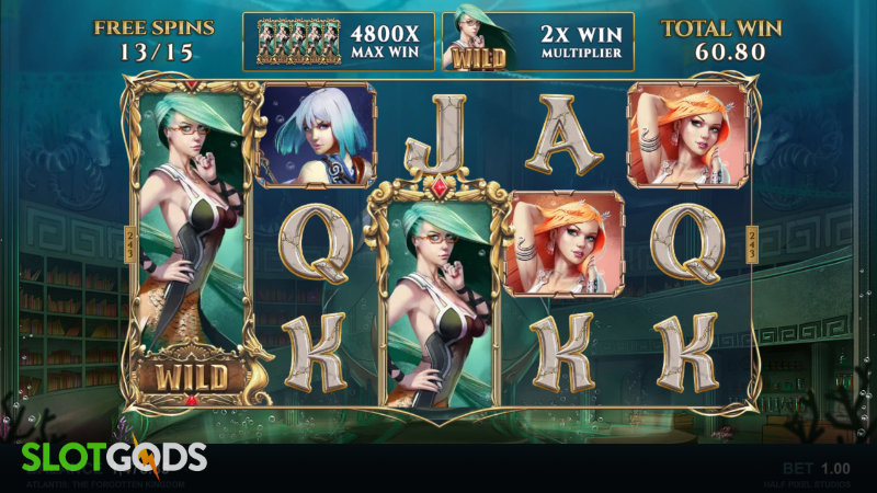 Atlantis The Forgotten Kingdom Online Slot by Microgaming Screenshot 1