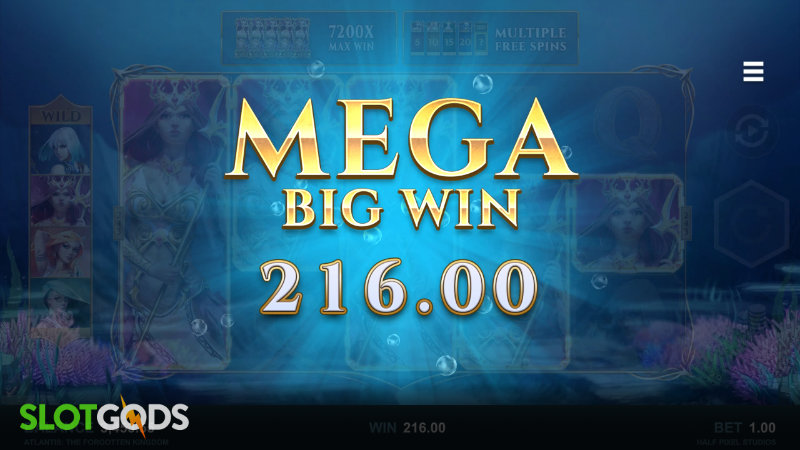 Atlantis The Forgotten Kingdom Online Slot by Microgaming Screenshot 3