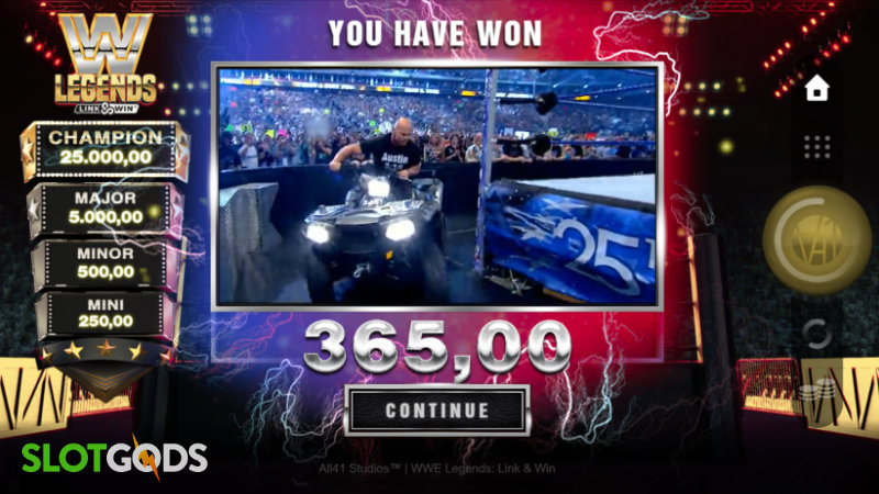 WWE Legends Link & Win Online Slot by Microgaming Screenshot 3