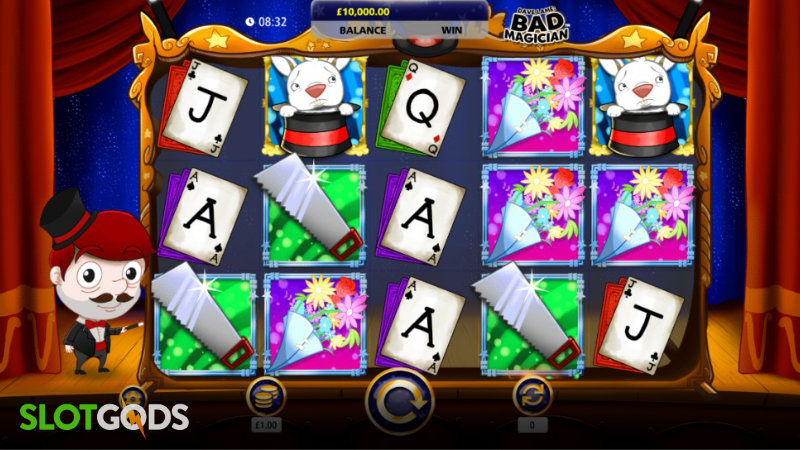 Dave Lame Bad Magician Online Slot by SG Digital Screenshot 1