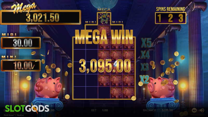 Pork Knox Online Slot by NetEnt Screenshot 3
