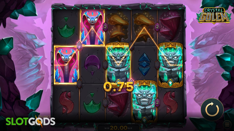 Crystal Golem Online Slot by Relax Gaming Screenshot 1