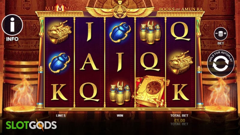 The Mummy Books of Amun Ra Online Slot by Playtech Screenshot 1